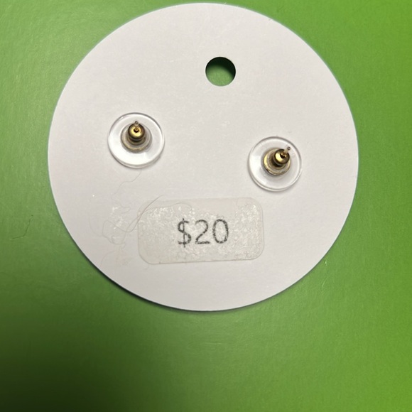 Bourbon and Bowties Gold Horseshoe Earrings - Picture 2 of 3